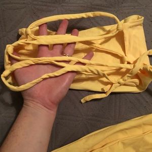 Yellow bikini